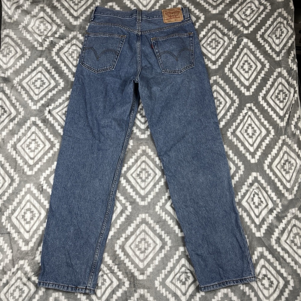 Vintage Levis 550 Jeans Mens 32x32 Light Y2K Blue Denim Relaxed Tapered Zip Fly - Picture 2 of 10